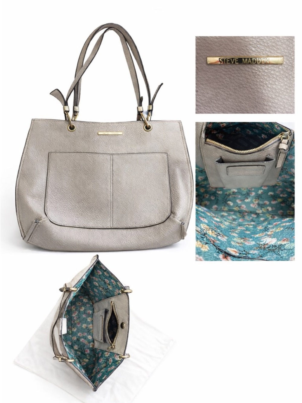 🐈 Steve Madden Taupe Tote Bag